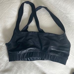 Criss Cross Bra In Crocodile Takara Shine